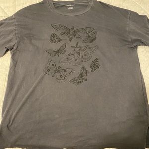American Eagle Butterfly Oversized Graphic Tee